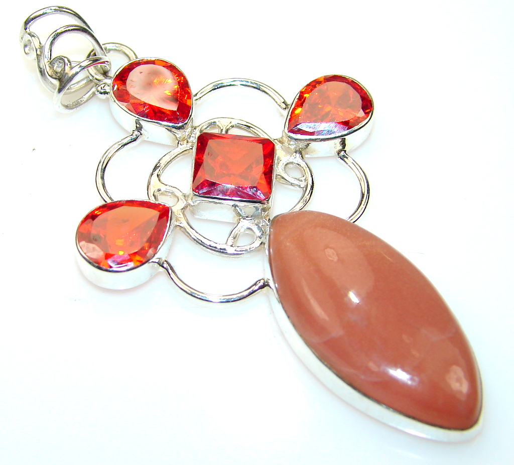 Balinese Princess Calcite Sterling Silver Pendant