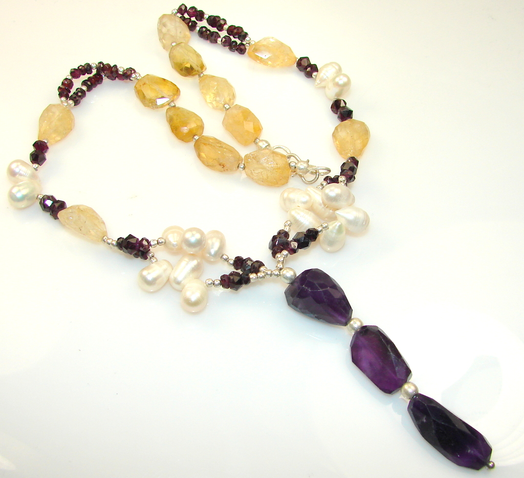 Afternoon Lilac Amethyst Sterling Silver necklace