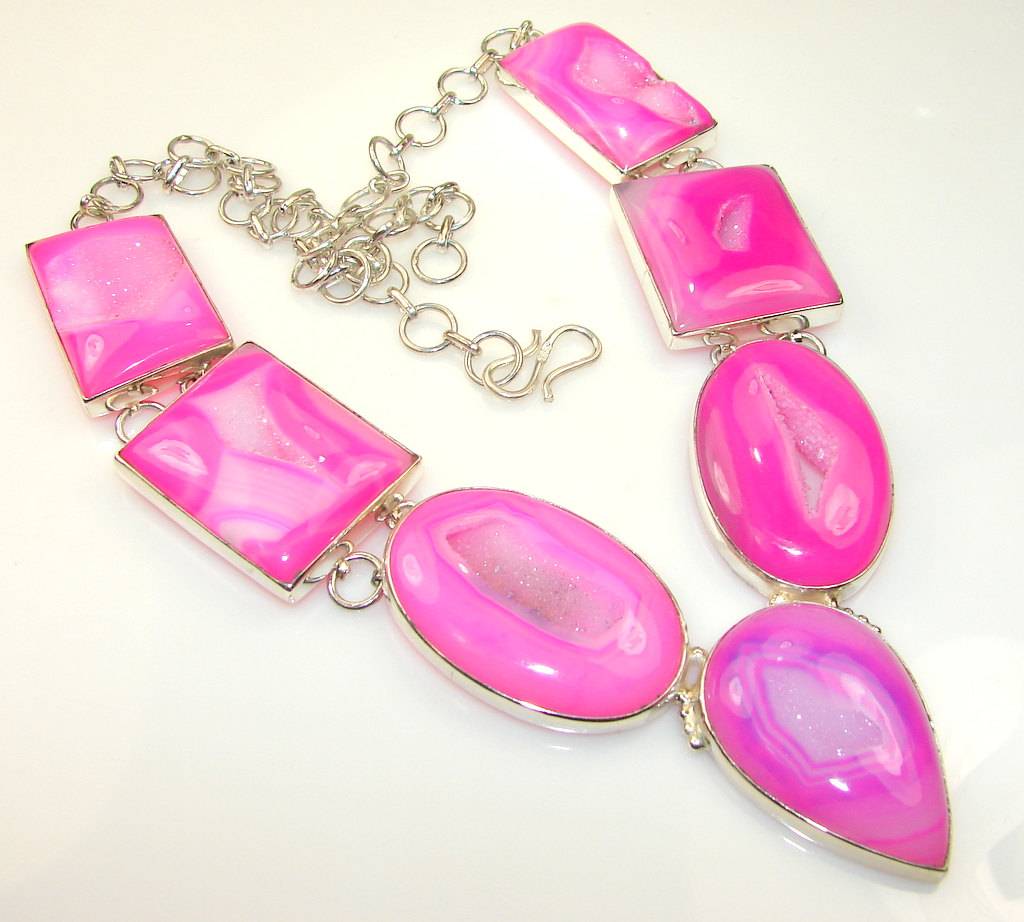Big Dreamer Agate Druzy Sterling Silver necklace
