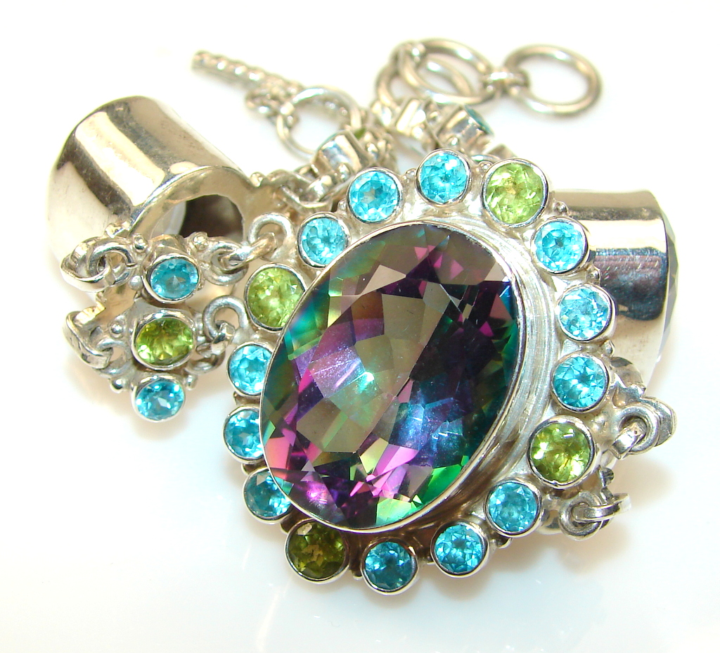 Party Time Magic Topaz Sterling Silver Bracelet