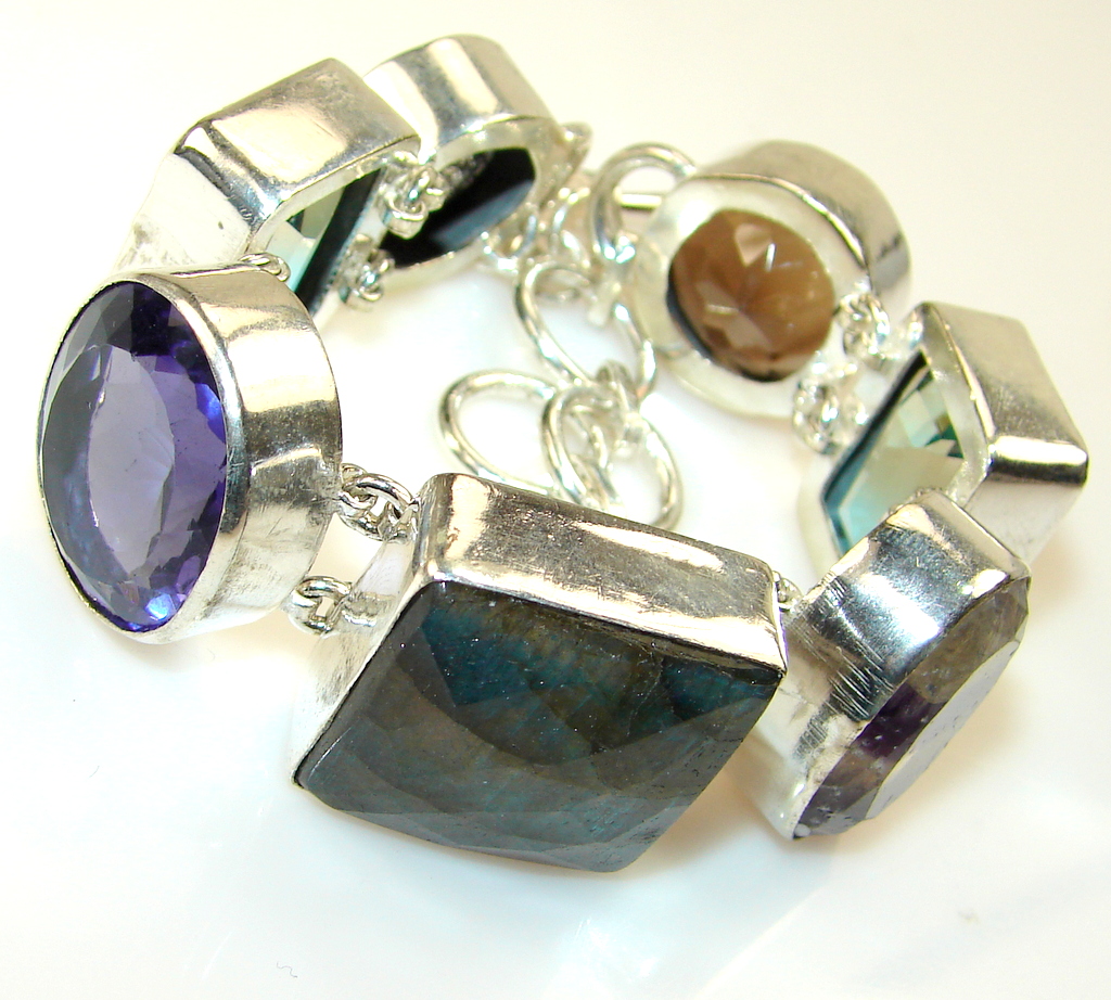 Evening Tide Labradorite Sterling Silver Bracelet
