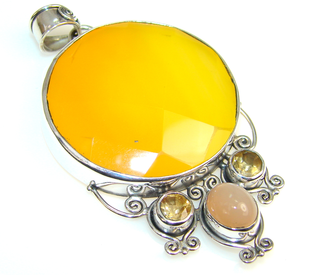 Natural Beauty Of Agate Sterling Silver Pendant