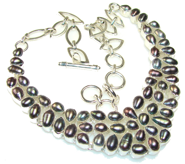 Fantasy Mother Of Pearl Sterling Silver necklace