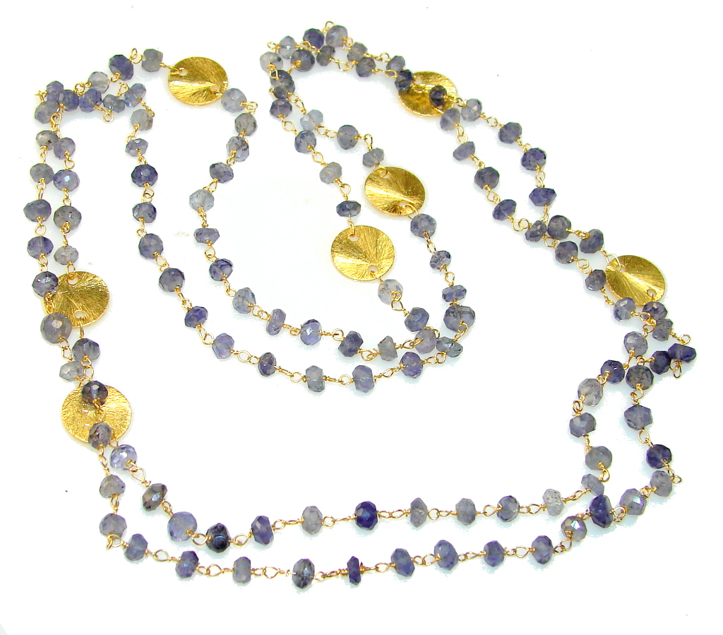 Amazing Lights Iolite Sterling Silver necklace