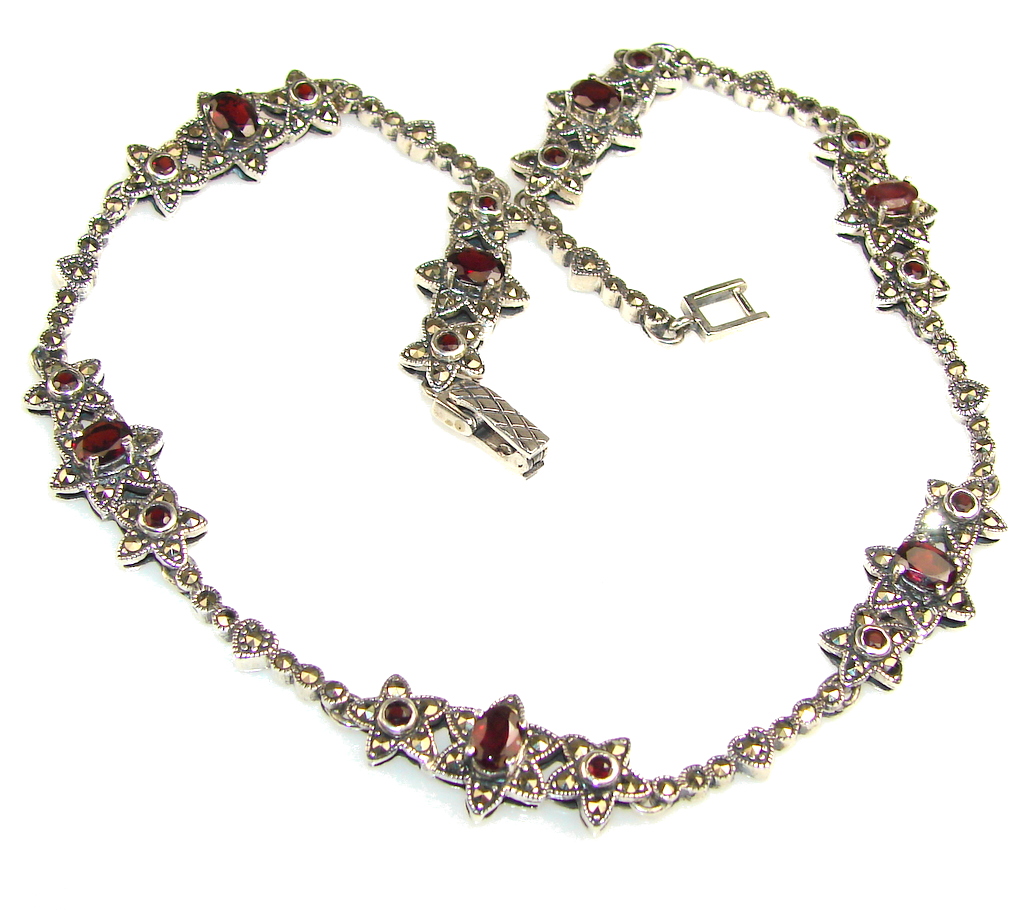 Love's Garnet Quartz Sterling Silver necklace