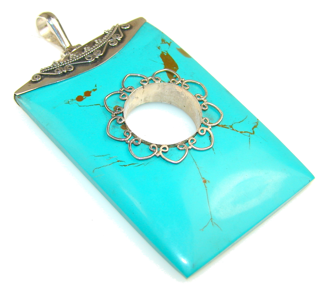 Mystries Turquoise Sterling Silver Pendant