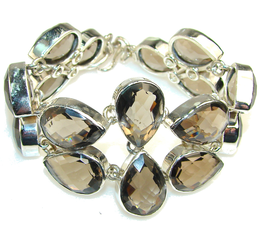 Delight Smoky Topaz Sterling Silver Bracelet