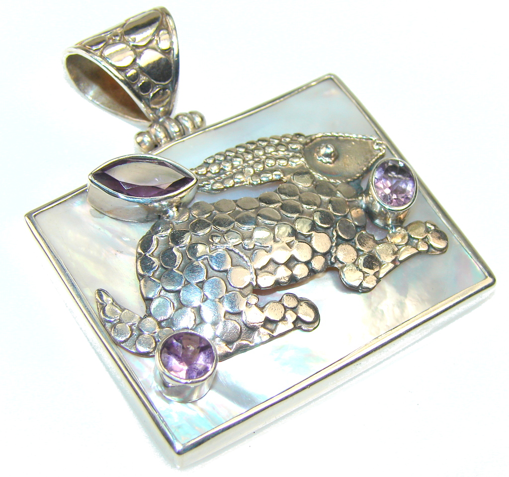 Classy Rabbit Blister Pearl Sterling Silver pendant