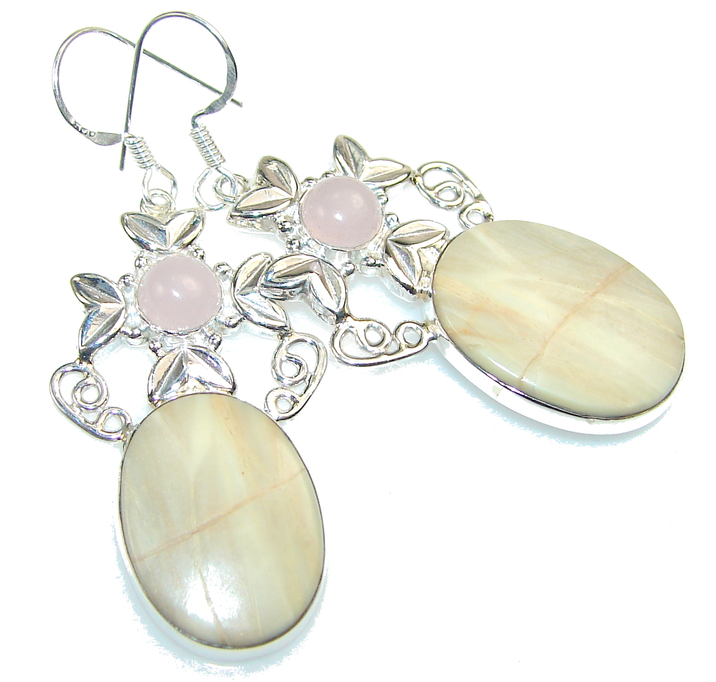 Amazing Wild Horse Jasper Sterling Silver earrings