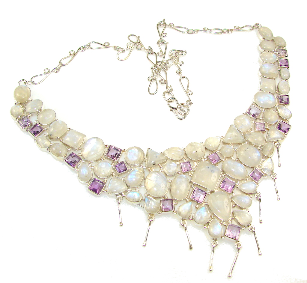 Amazing Dream!! Moonstone Sterling Silver necklace
