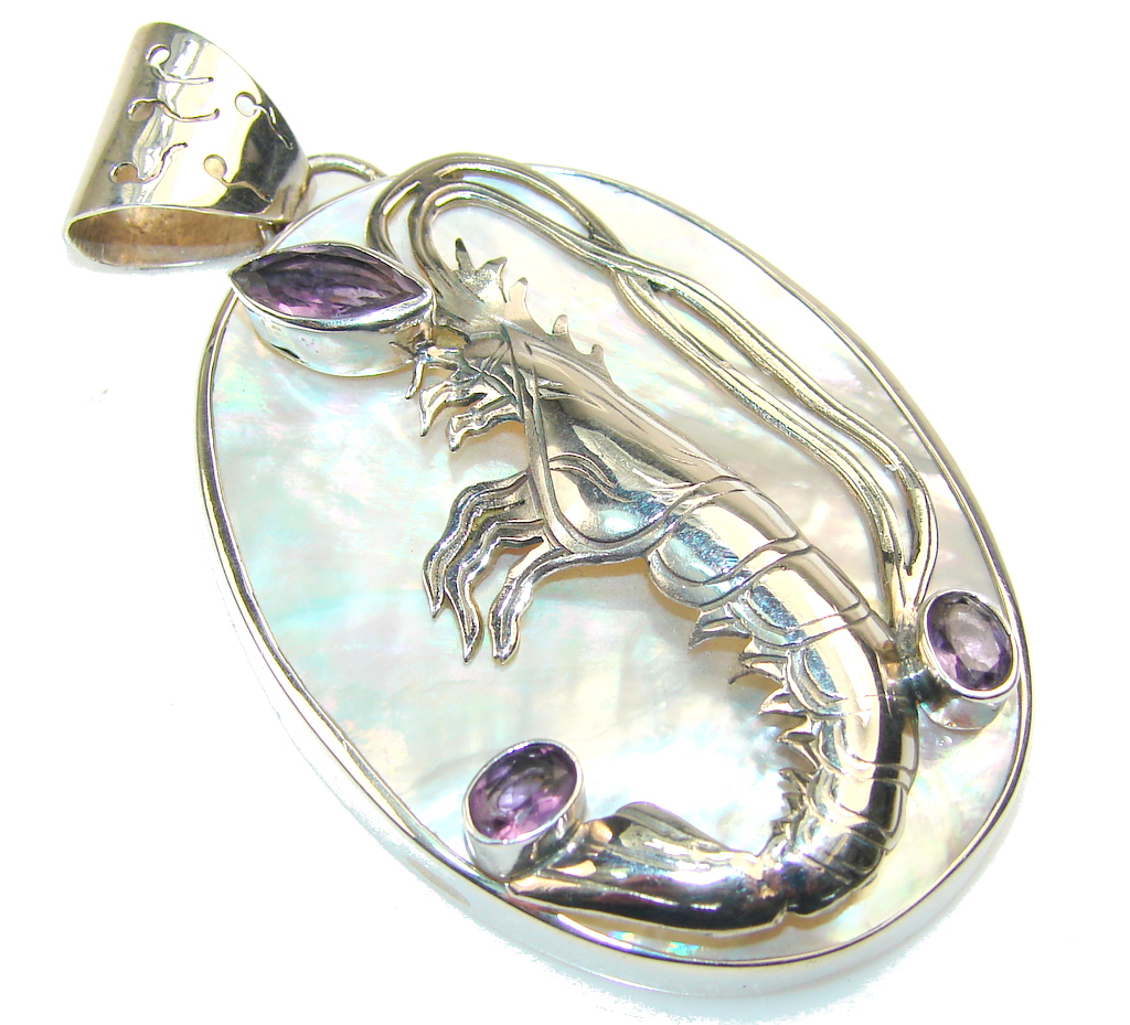 Amazing Design!! Blister Pearl Sterling Silver pendant