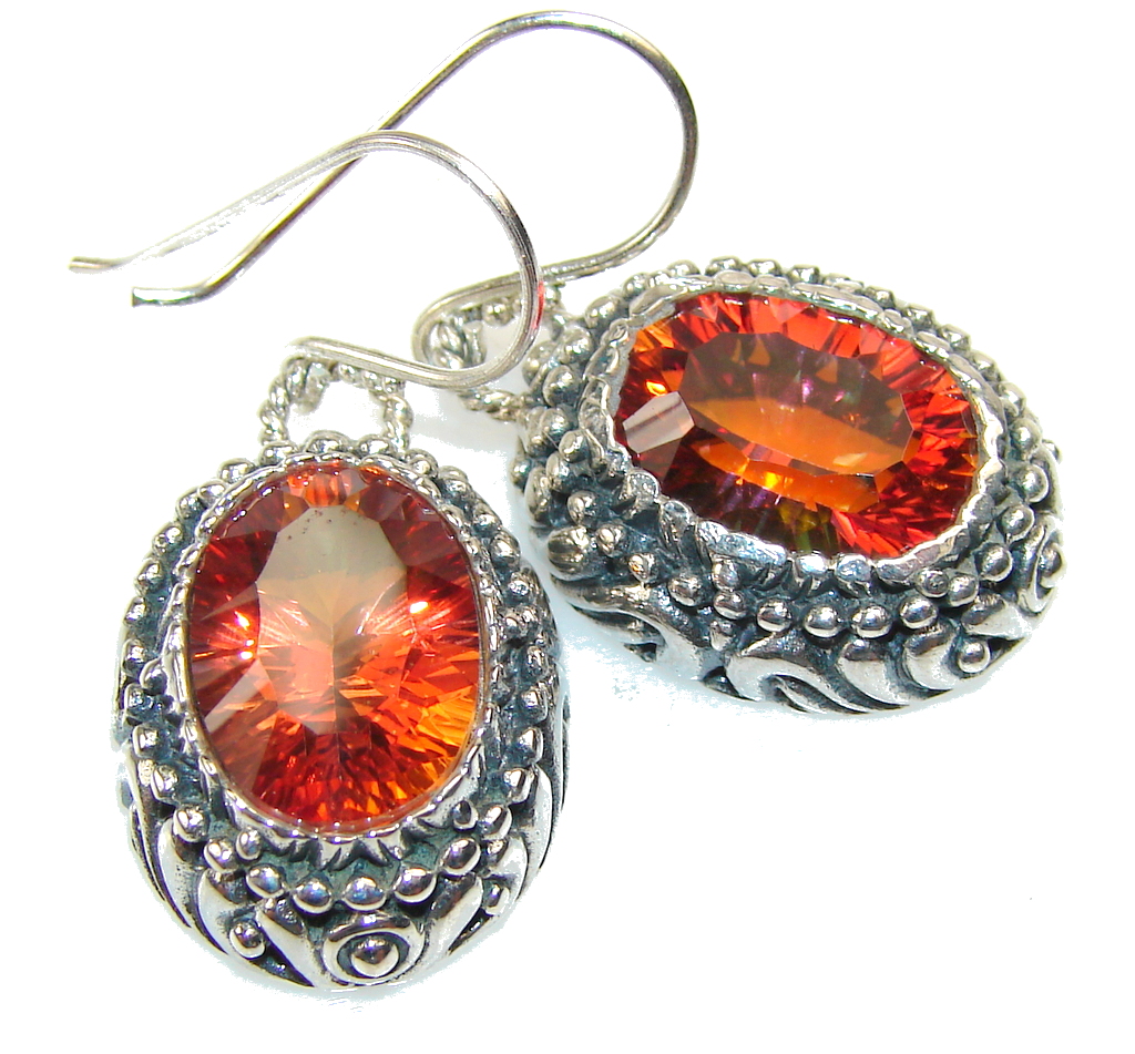 Excellent Color Changing Quartz Sterling Silver Earrings Gigatags