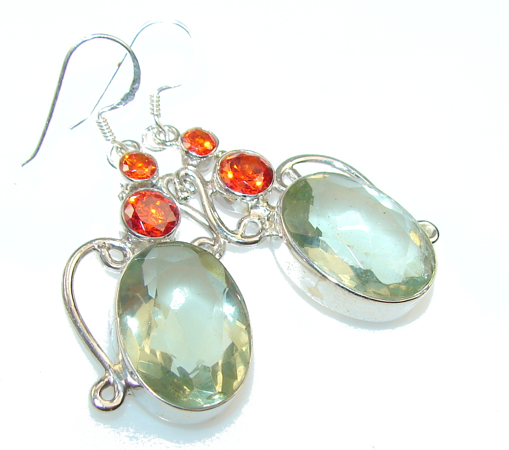 Awesome Color Quartz Sterling Silver earrings