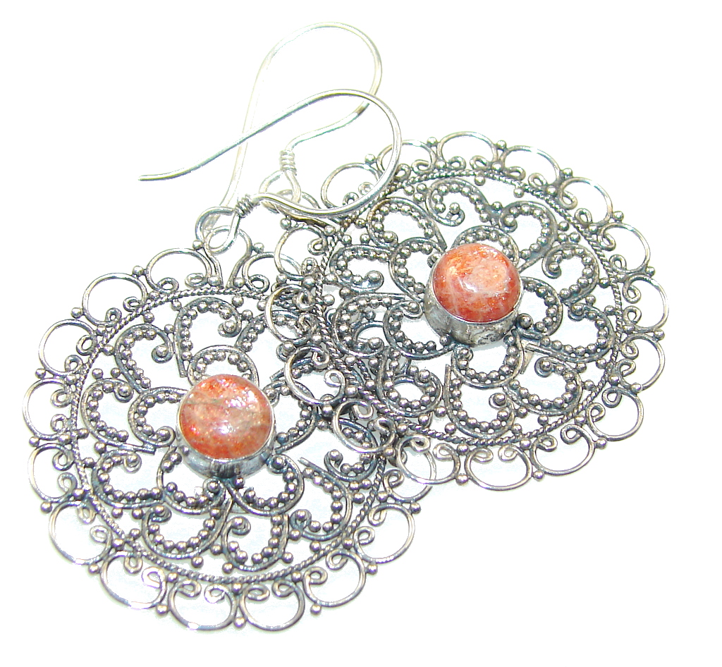 Amazing Design!! Calcite Sterling Silver earrings