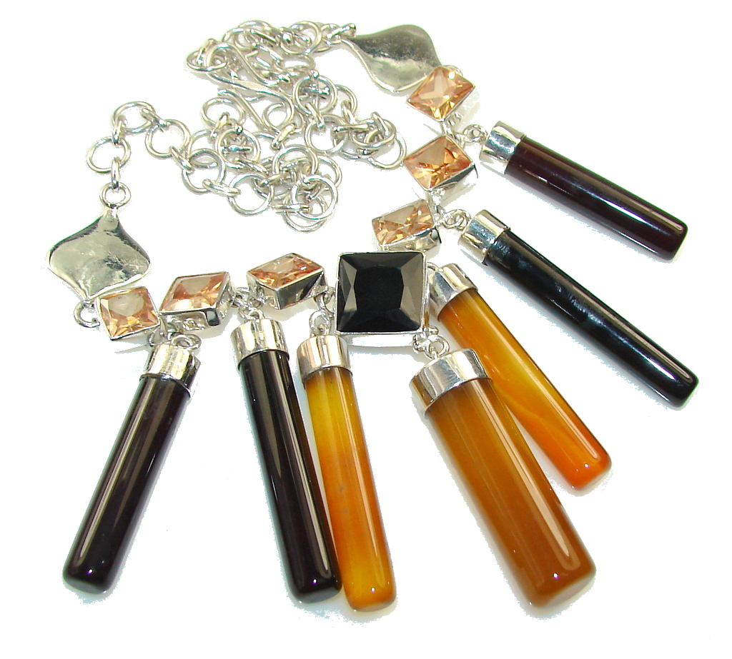 Amazing New Design Of Agate Sterling Silver necklace
