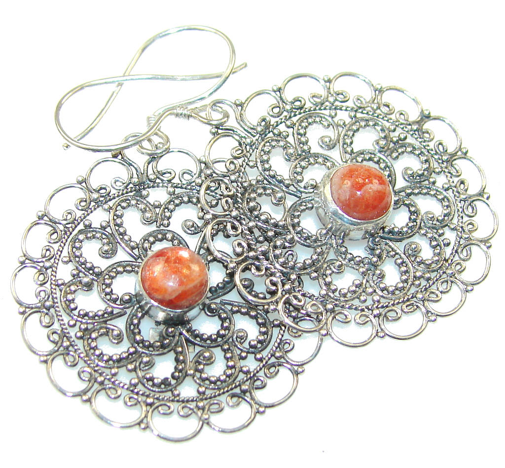 Delicate Design!! Calcite Sterling Silver earrings