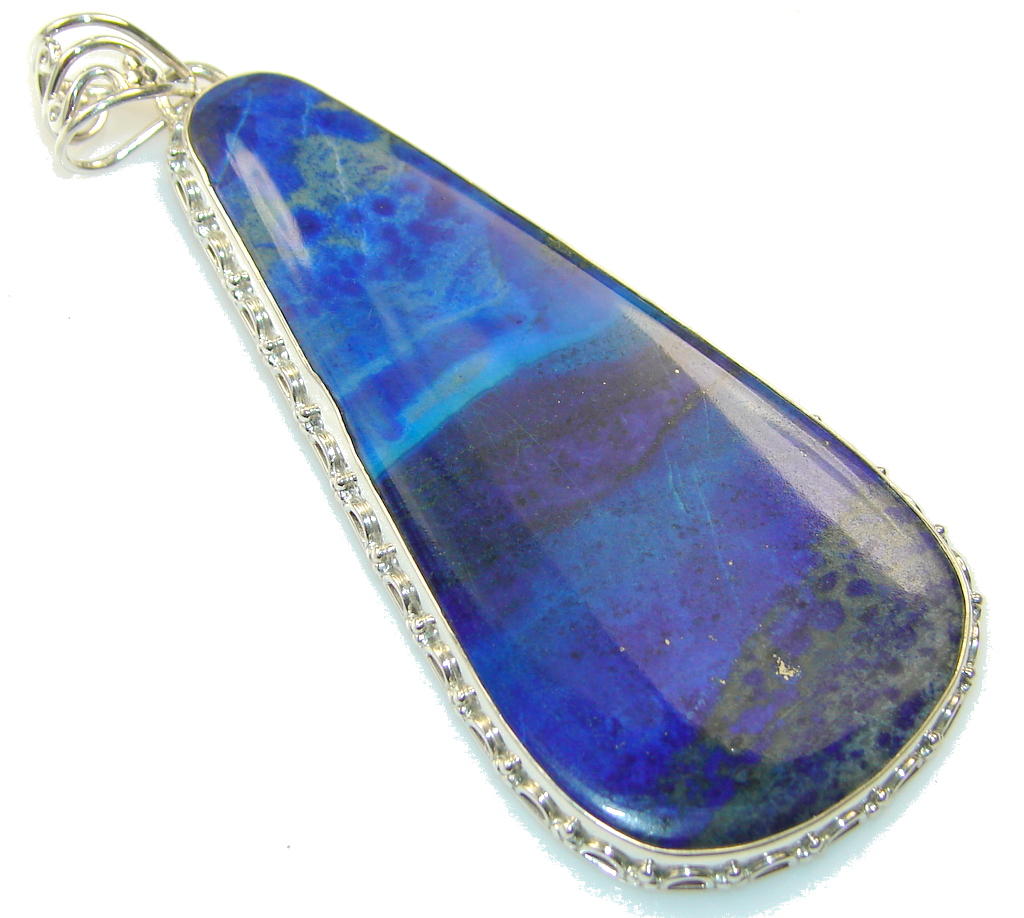 Big!! Fabulous Blue Sodalite Sterling Silver Pendant