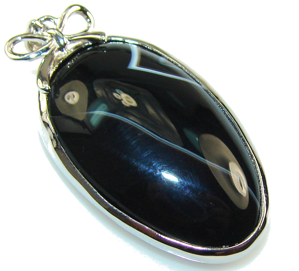 Amazing Gift!! Black Onyx Sterling Silver Pendant