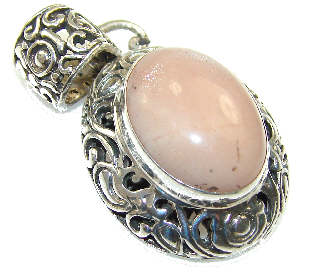 Amazing Color Of Golden Calcite Sterling Silver Pendant