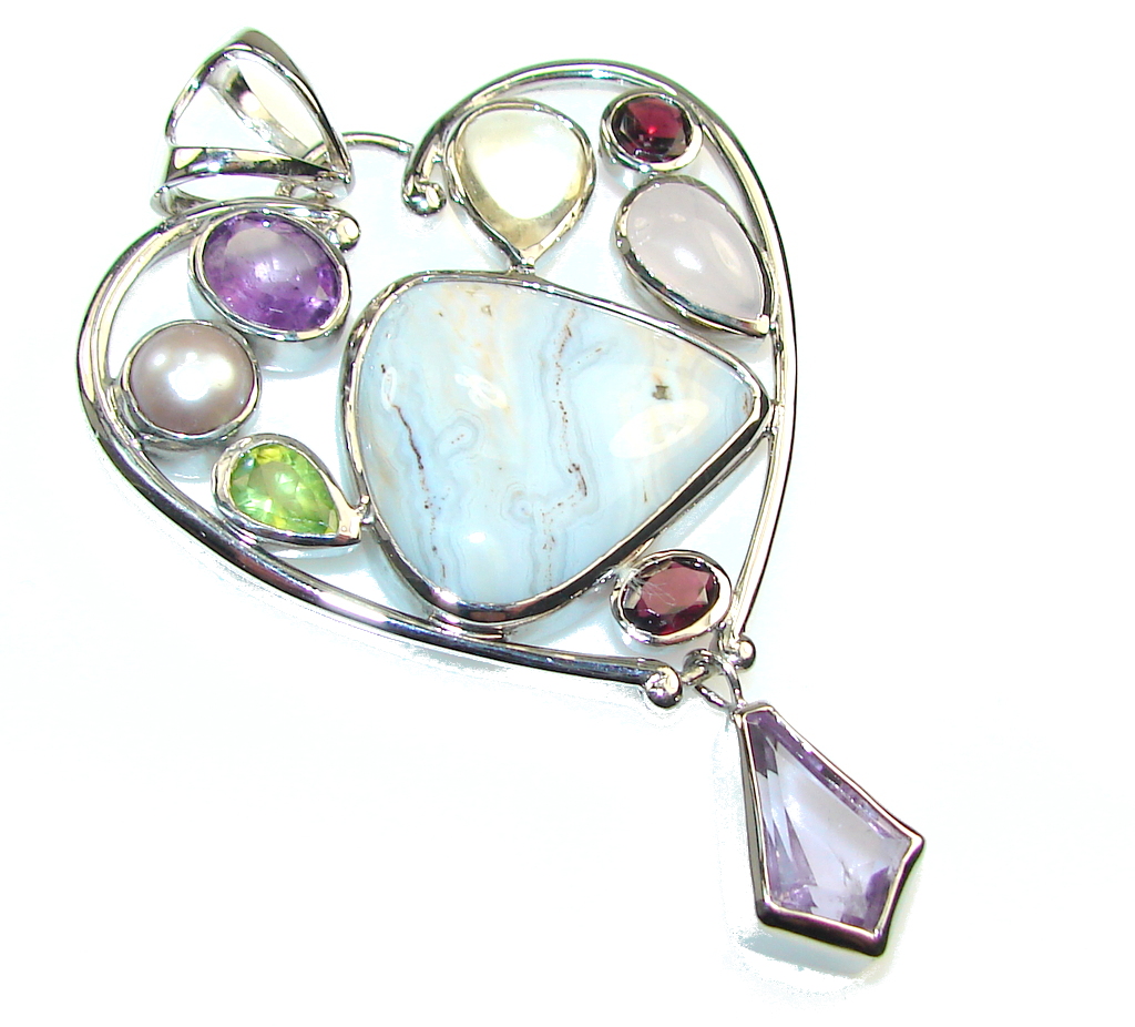 New Amazing Design Of Ocean Jasper Sterling Silver Pendant