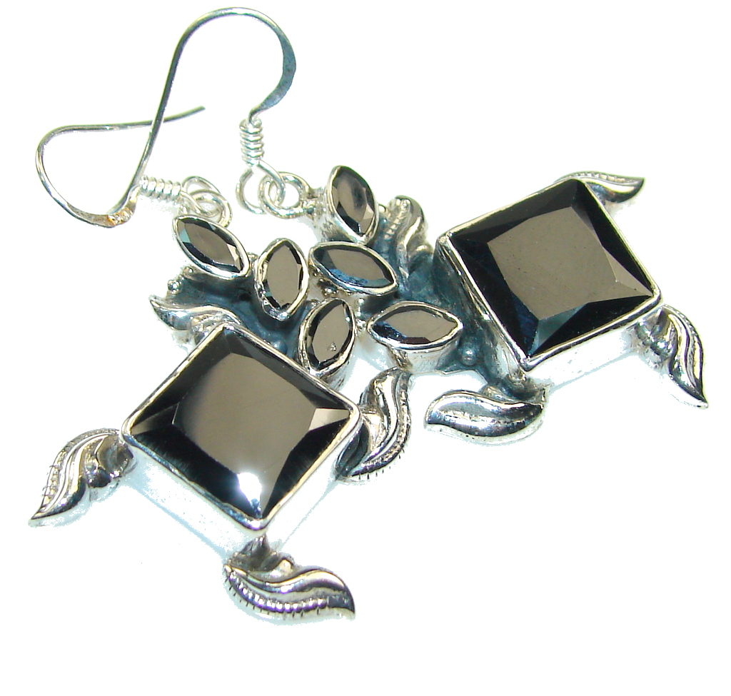 Fantastic Hematite Sterling Silver earrings