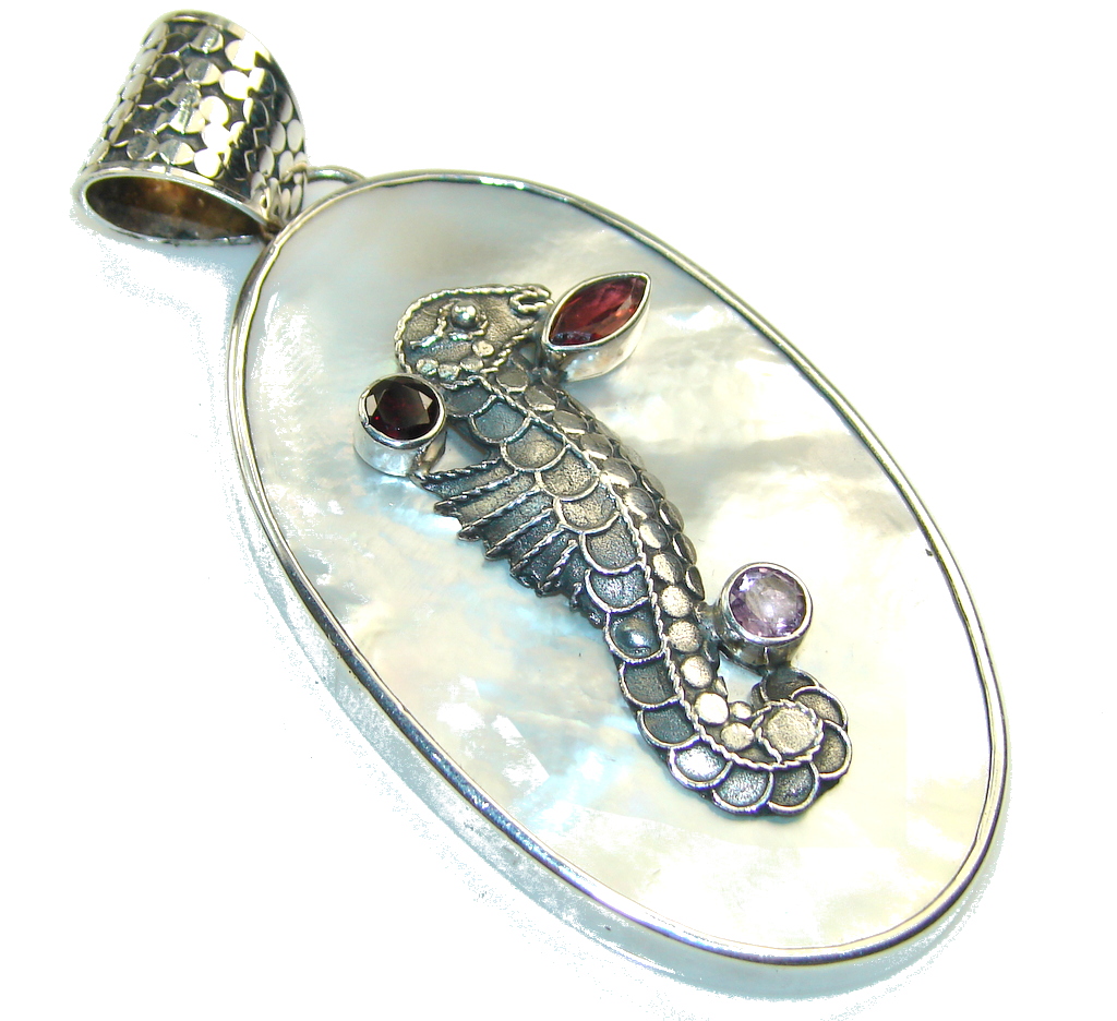 Big!! Love's Success!! Blister Pearl Sterling Silver pendant