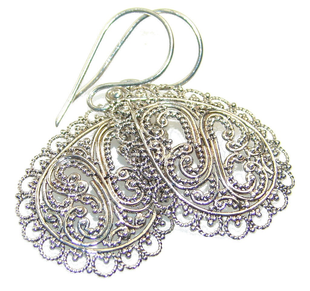 Amazing Handcrafted Sterling Silver Earrings