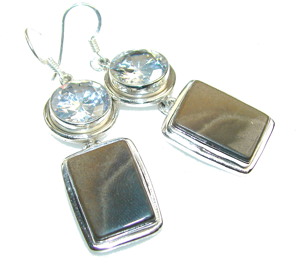 Perfect! Wild Horse Jasper Sterling Silver earrings