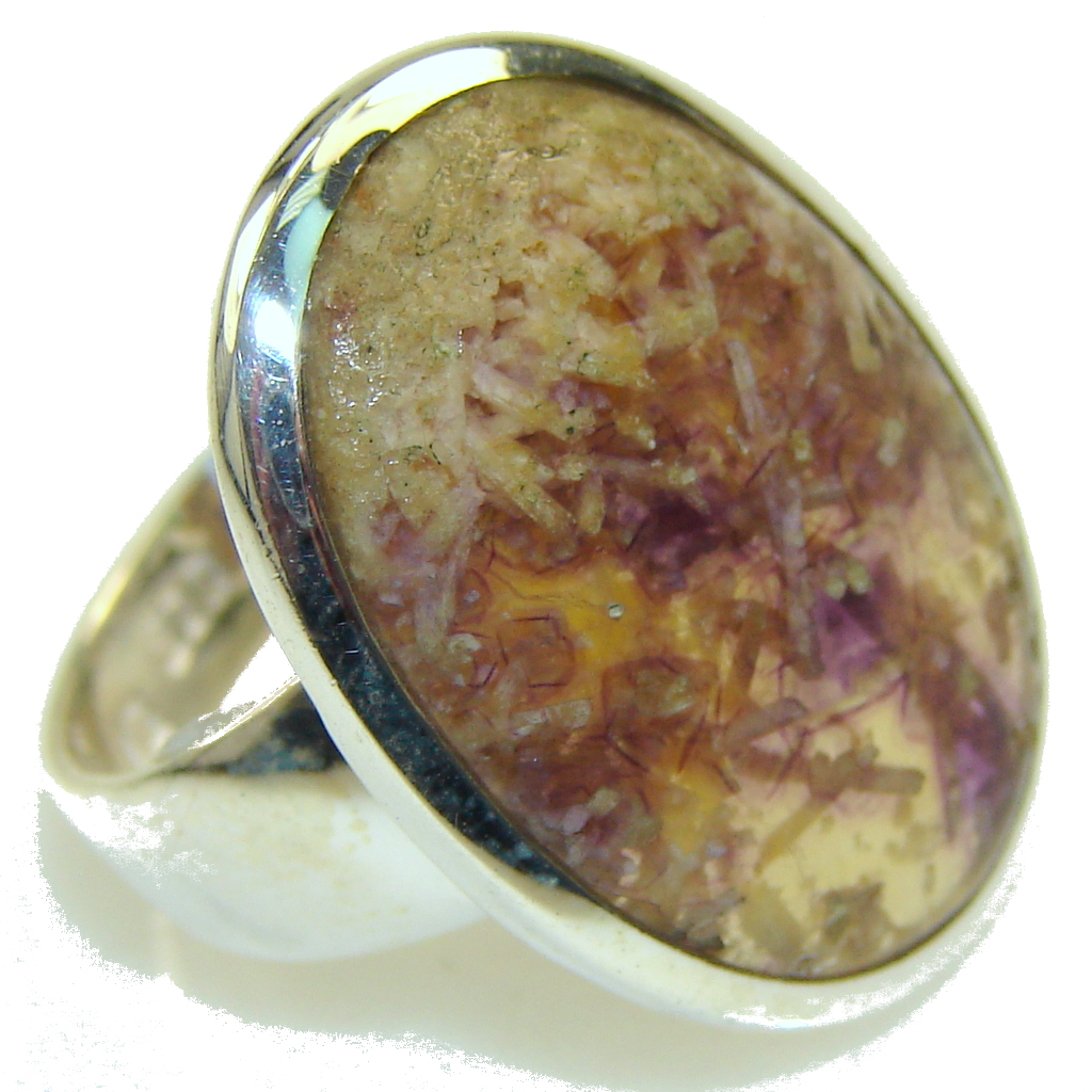 Amazing Ametrine Sterling Silver ring; s. 7 1/2
