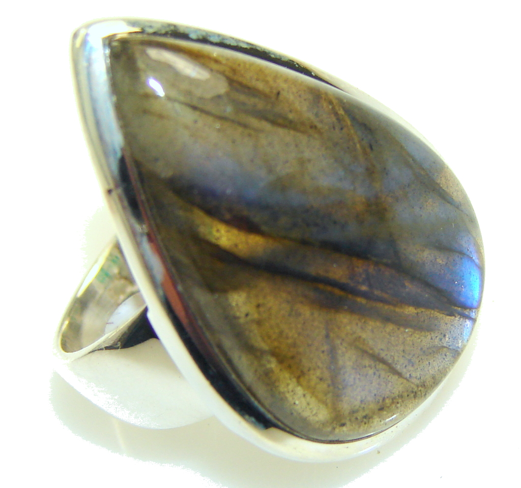 Blue Dreamer! Labradorite Sterling Silver ring s. 7 1/4
