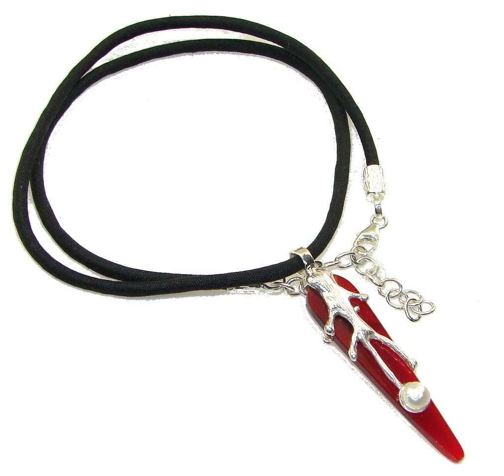 Amazing Fresh Water Pearl & Agate Silver Necklace