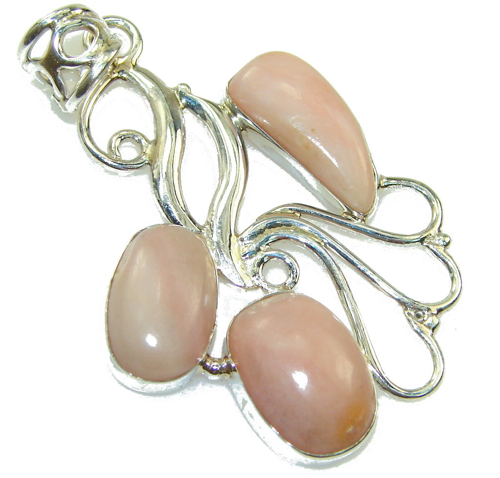 Fabulous Golden Calcite Sterling Silver Pendant