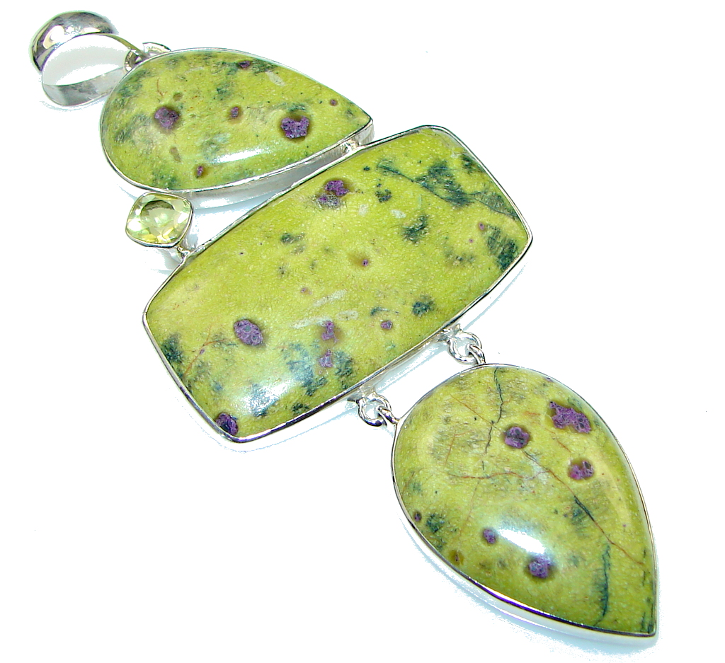 Big! Traditons Golden Obsidian Sterling Silver pendant