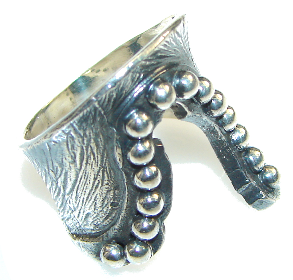 Stylish Design! Silver Sterling Silver ring s. 7 1/2
