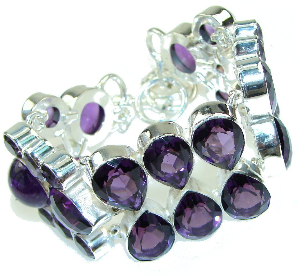 Lavender Dreams!! Amethyst Sterling Silver Bracelet