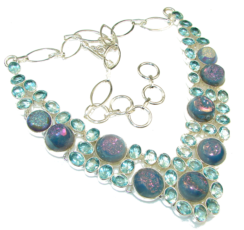 Big Dreamer!! Apatite Quartz Sterling Silver Necklace