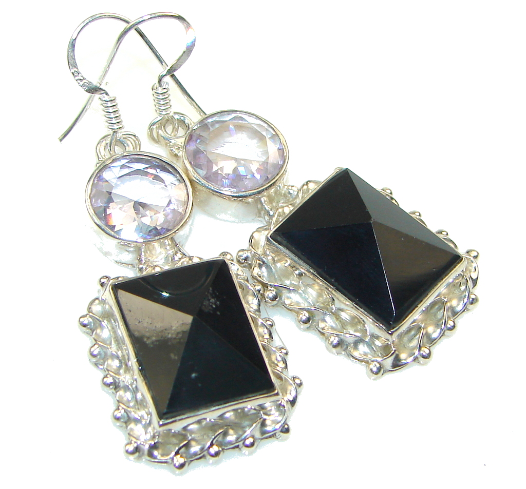 Big Dreamer! Black Onyx Sterling Silver earrings