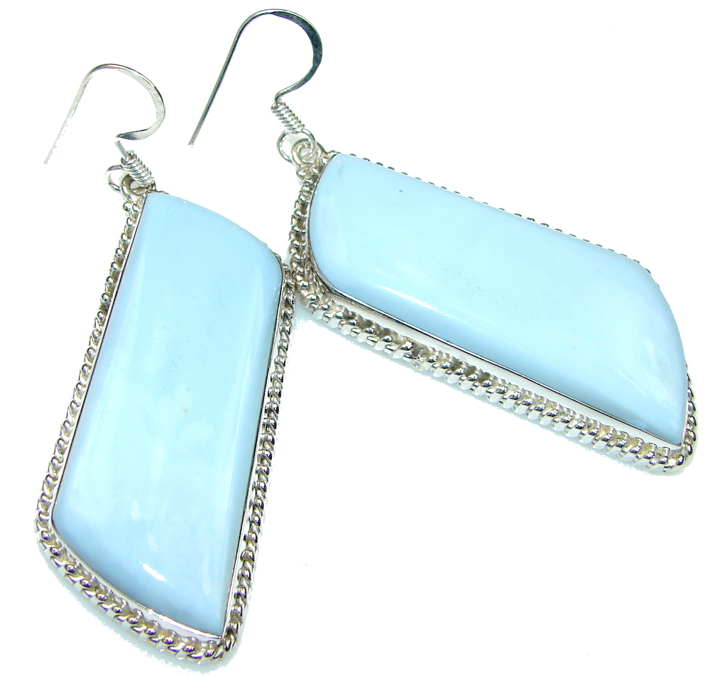 Secret! Blue Lace Agate Sterling Silver earrings