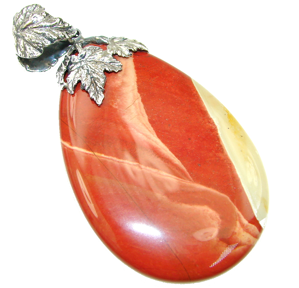 Awesome! AAA Australian Mookaite Sterling Silver Pendant