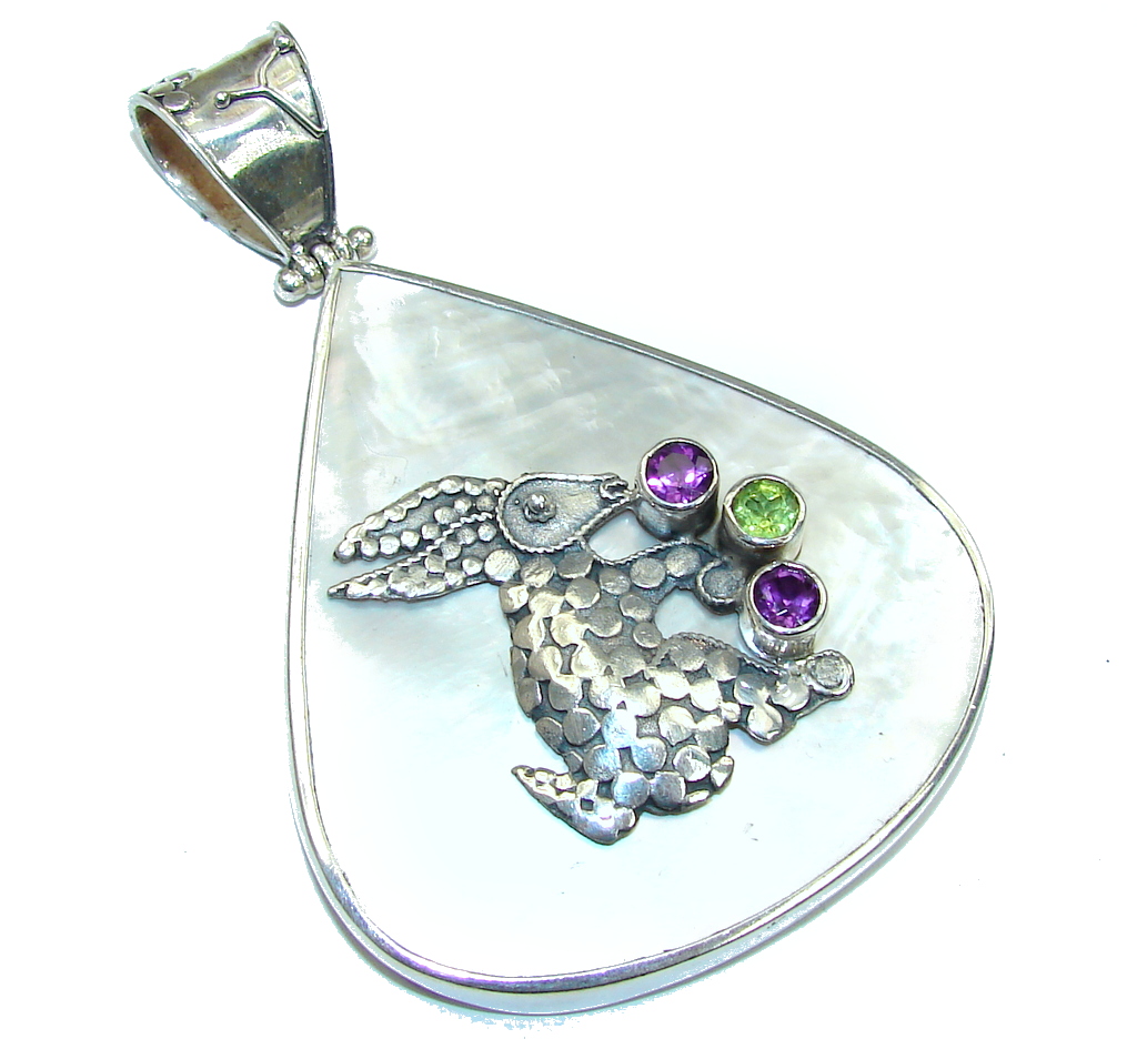 Big! Fashion Style! Blister Pearl Sterling Silver pendant