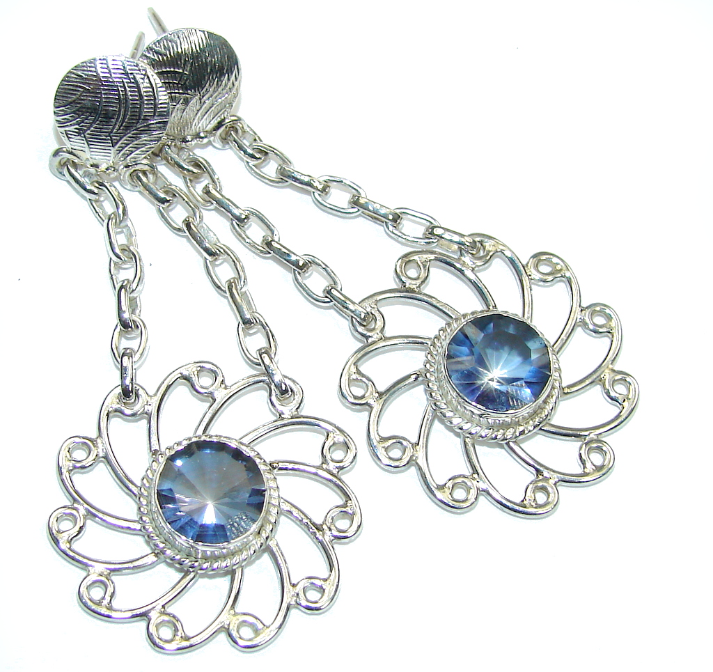 Secret Beauty! Purple Iolite Sterling Silver earrings