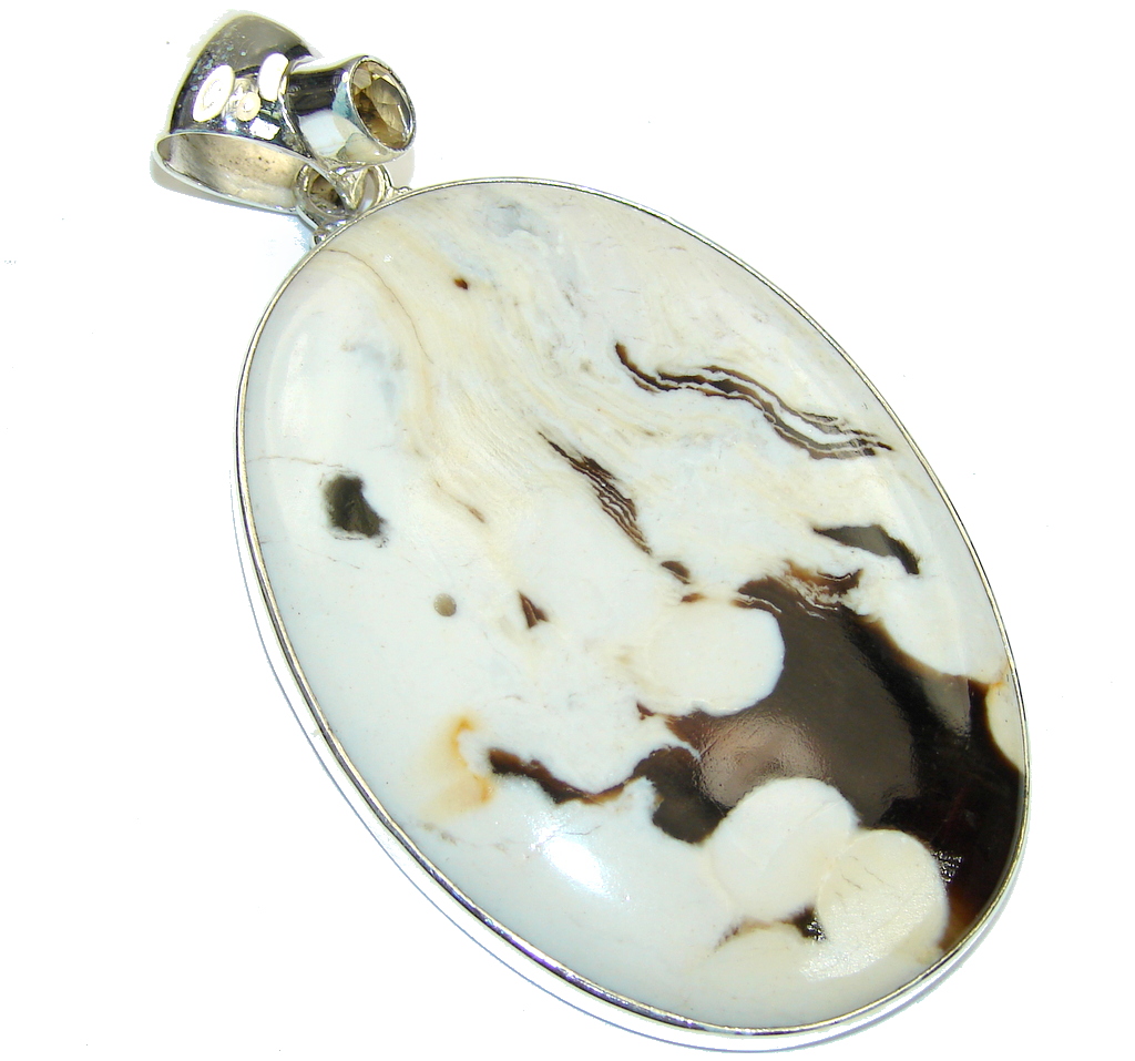 Big! Awesome!! Nugget Jasper Sterling Silver Pendant