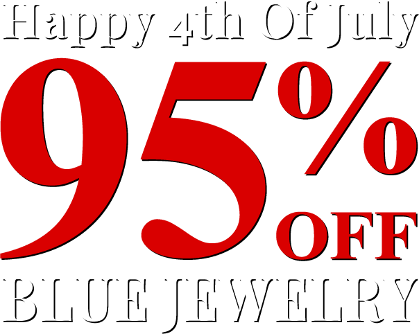 Happy 4th Of July - All Blue Color Jewelry 95% Off