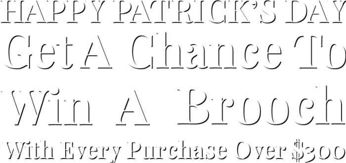 Happy St. Patrick's Day - All Jewelry 94% Off