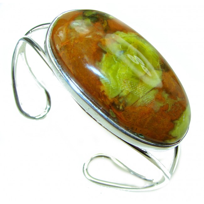 Vintage Design Genuine Morrisonite .925 Sterling Silver handmade Bracelet / Cuff