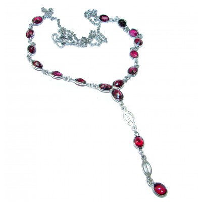 Authentic Ruby .925 Sterling Silver handmade Necklace