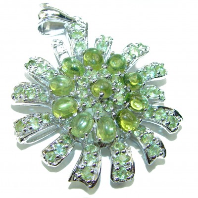 Margot authentic Peridot .925 Sterling Silver handmade Pendant
