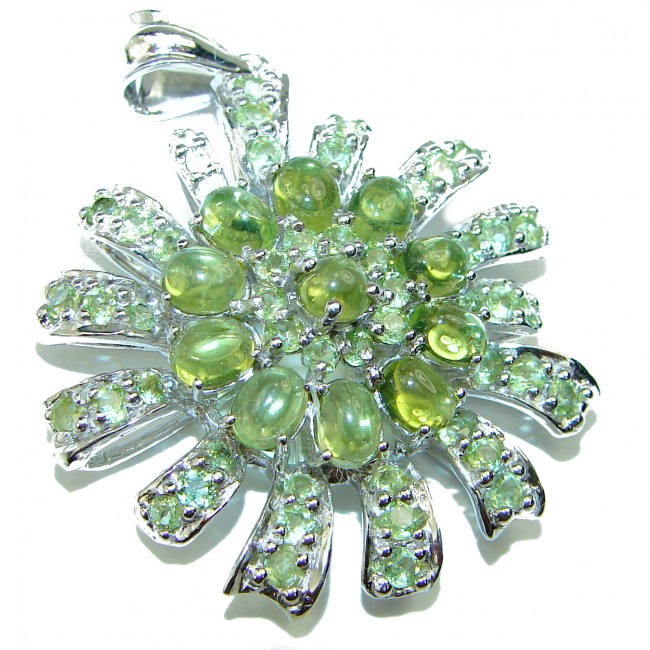 Margot authentic Peridot .925 Sterling Silver handmade Pendant