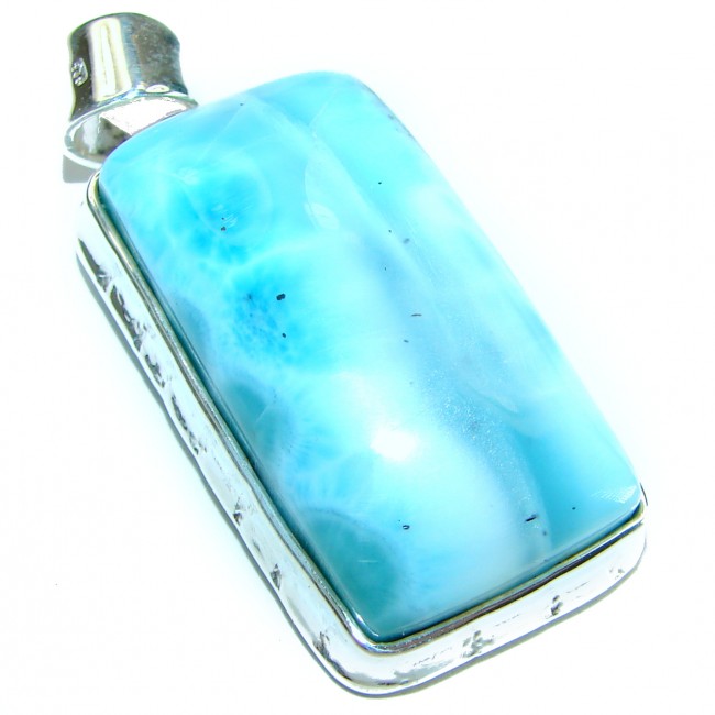 Great quality authentic Larimar .925 Sterling Silver handmade pendant