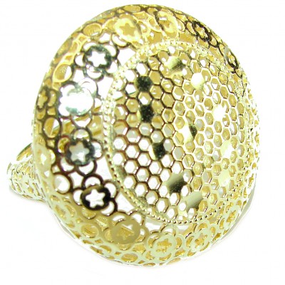 Golden Power 14K Gold over .925 Sterling Silver Ring Size 7